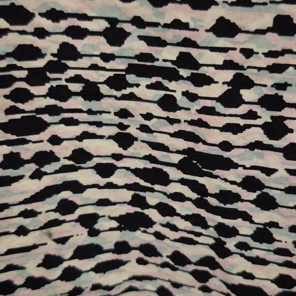 COS Monochrome Patterned Blouse 3/4 Sleeve 100% Cotton Size EU 42 - Picture 3 of 4